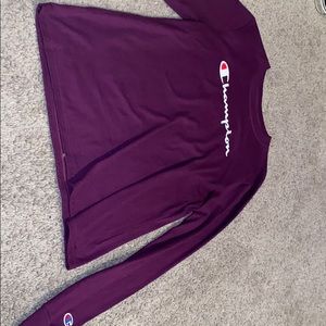 Purple champion long sleeve shirt